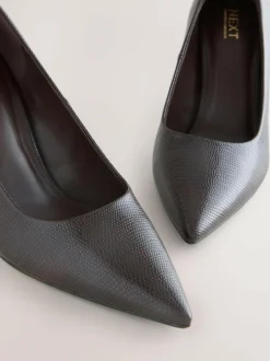 Next Standard/Wide Fit Forever Comfort® Point Toe Court Heels Chocolate Brown New