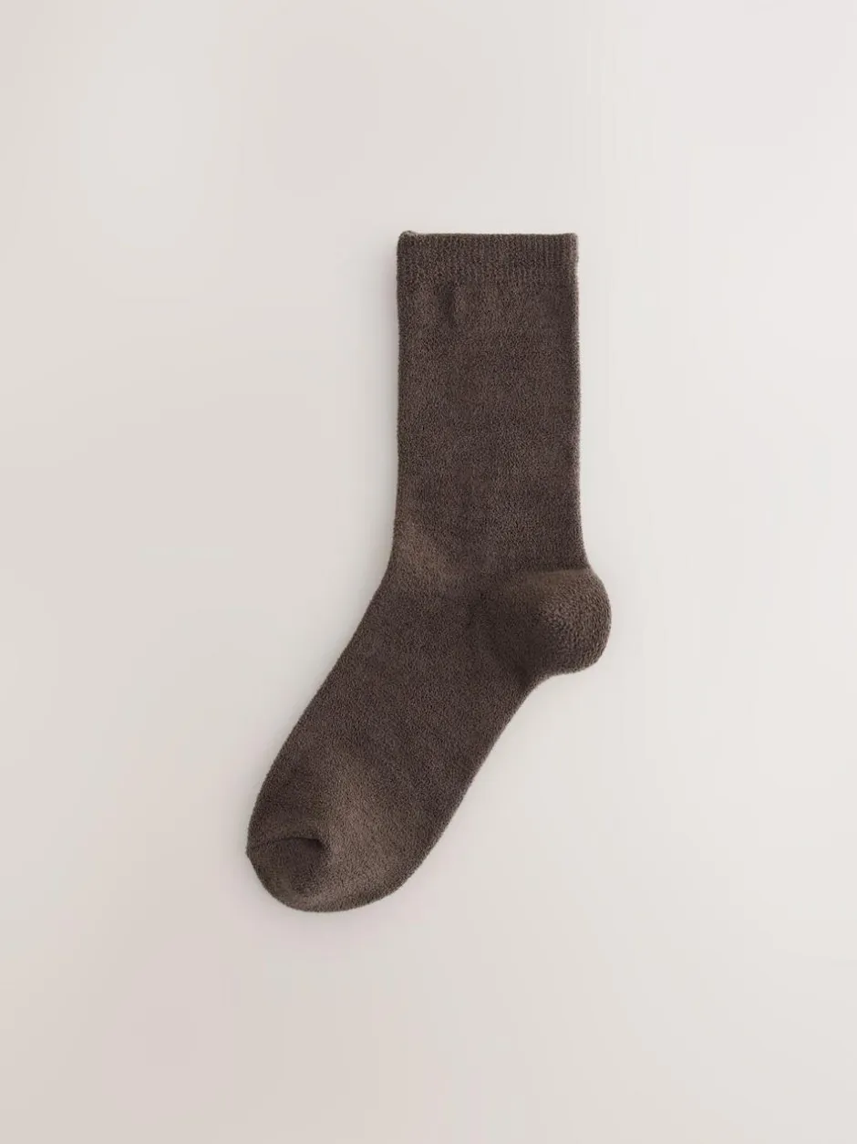 Next Thermal Fleece Socks 2 Pack Chocolate Brown Best