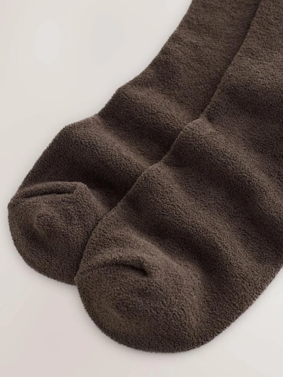 Next Thermal Fleece Socks 2 Pack Chocolate Brown Best
