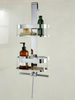 Next Shower Caddy with Wiper Chrome