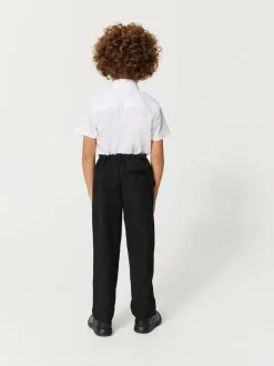 Clarks Black Fastened School Trousers with Stretch Discount