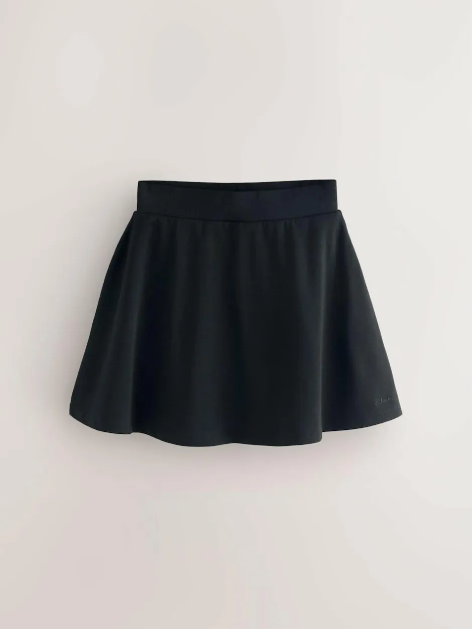 Clarks Black Jersey School Skort Online