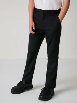 Clarks Black Slim Fit Boys Fastening School Trousers Online
