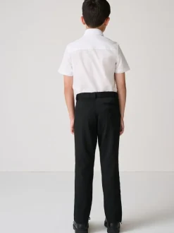 Clarks Black Slim Fit Boys Fastening School Trousers Online