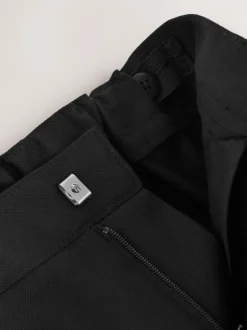 Clarks Black Slim Fit Boys Fastening School Trousers Online