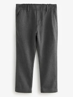 Clarks Pull On Regular Fit Trousers 2 Pack Grey Sale