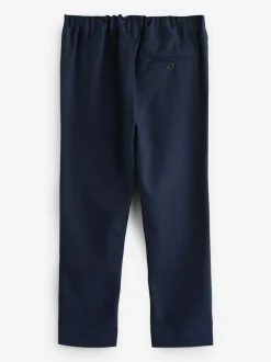 Clarks Pull On Regular Fit Trousers 2 Pack Navy Clearance