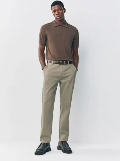 Next Clay Slim Fit Stretch Chinos Trousers Clearance