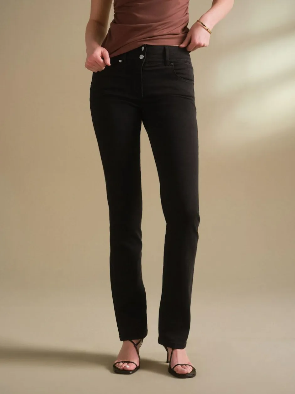 Next Lift, Slim And Shape Bootcut Jeans Clean Black Outlet