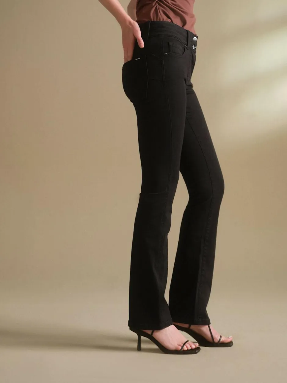 Next Lift, Slim And Shape Bootcut Jeans Clean Black Outlet