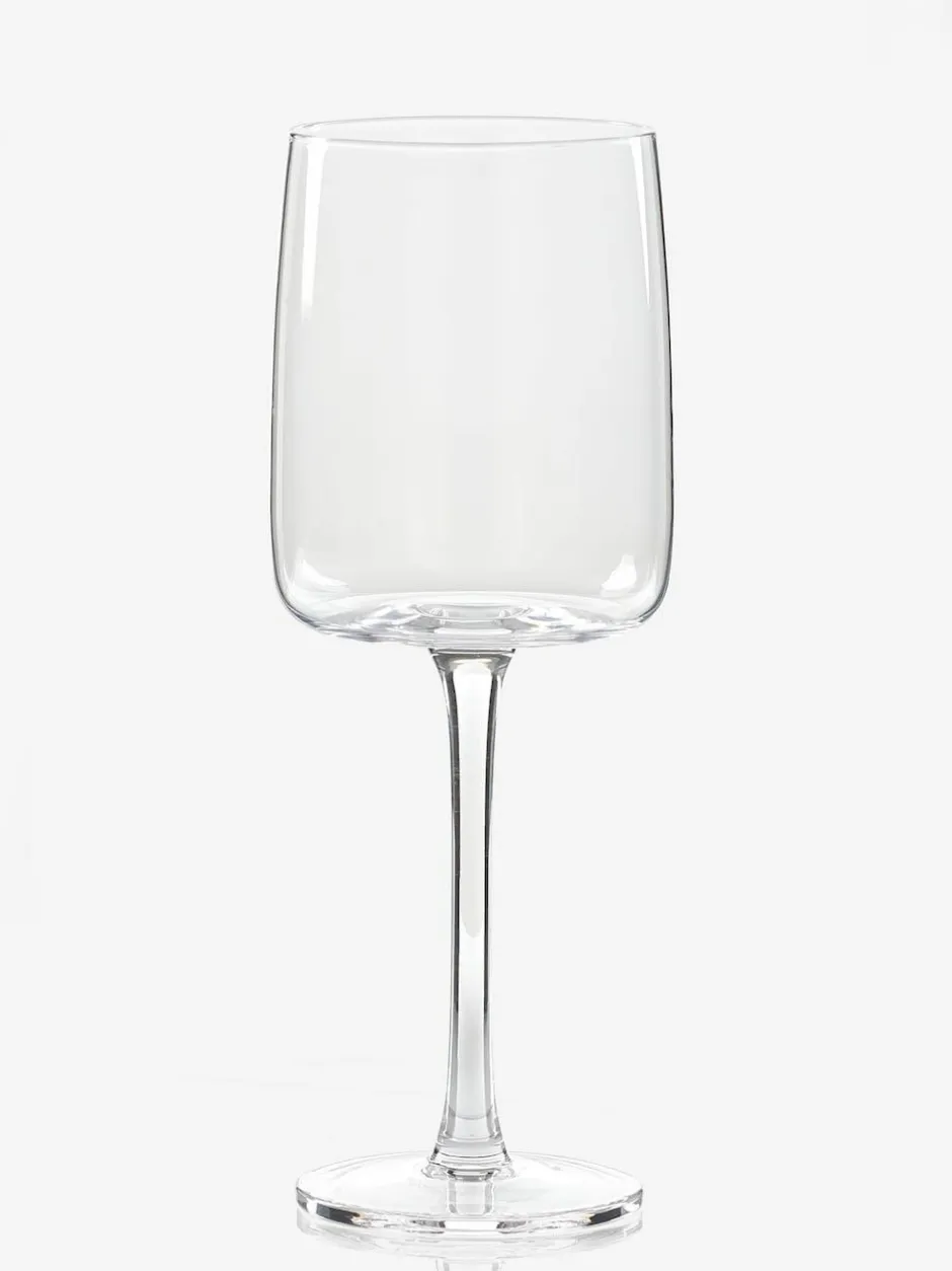 Next Clear Angular Set of 4 White Wine Glasses New