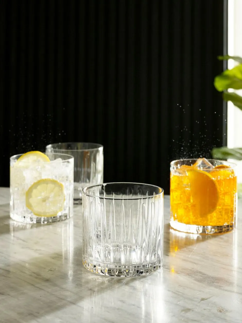 Next Clear Collins Set of 4 Short Tumbler Glasses Clearance