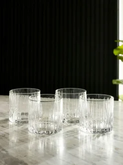 Next Clear Collins Set of 4 Short Tumbler Glasses Clearance