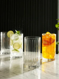 Next Clear Collins Set of 4 Tall Tumbler Glasses