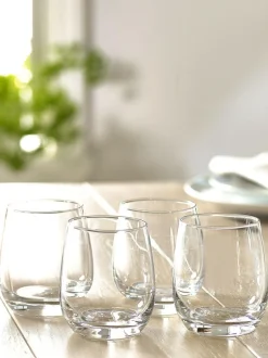 Next Clear Nova Tumbler Glasses Set of 4 Short Tumbler Glasses Hot