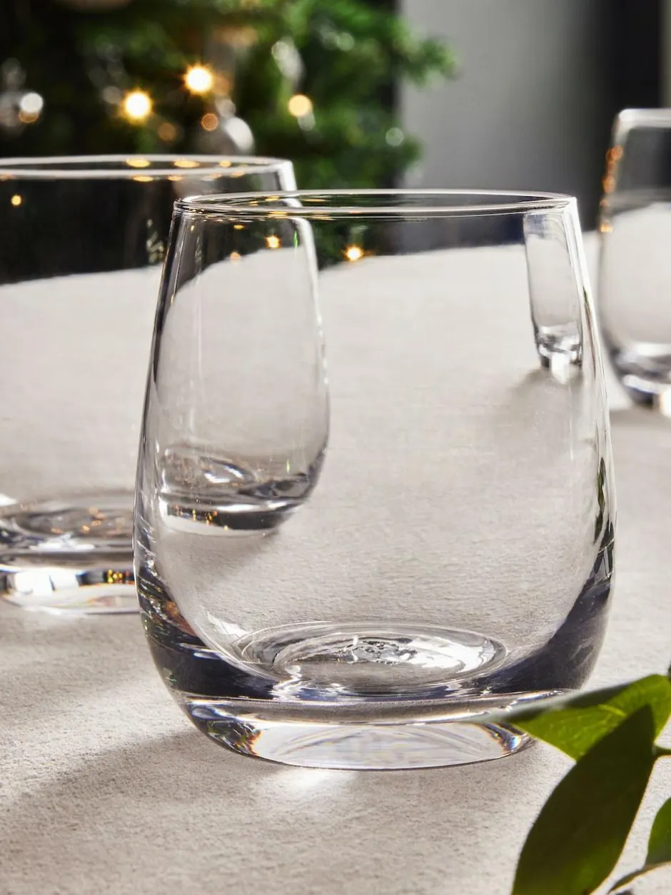 Next Clear Nova Tumbler Glasses Set of 4 Short Tumbler Glasses Hot