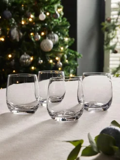 Next Clear Nova Tumbler Glasses Set of 4 Short Tumbler Glasses Hot