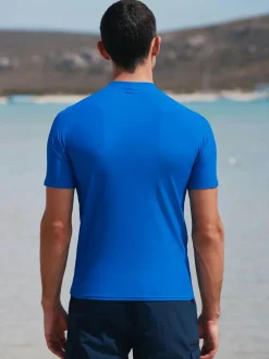 Next Active Short Sleeve Rash Vest Cobalt Blue New