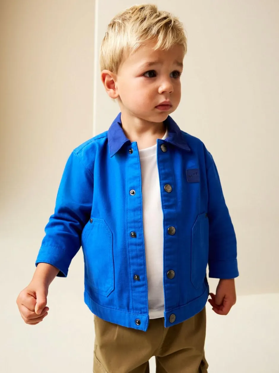 Next Canvas Overshirt (3mths-7yrs) Cobalt Blue Hot
