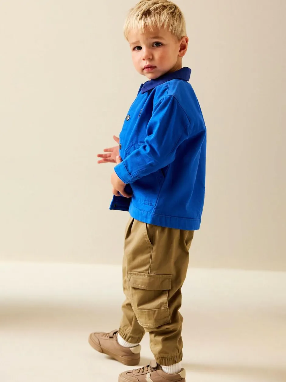 Next Canvas Overshirt (3mths-7yrs) Cobalt Blue Hot