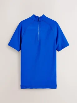 Next Cobalt Blue Short Sleeve Rash Vest (1.5-16yrs) New