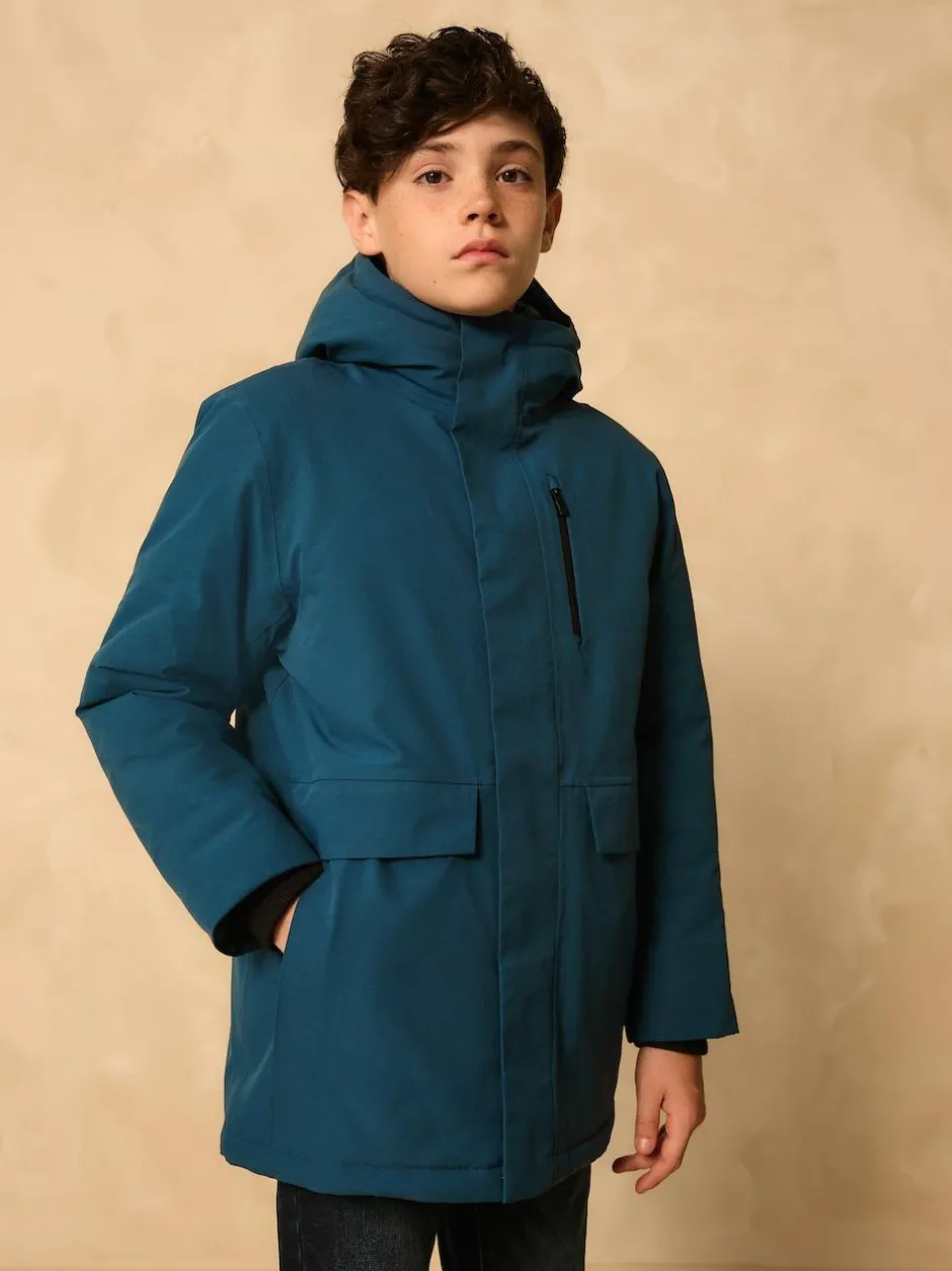 Next Waterproof Parka Coat (3-17yrs) Cobalt Blue Best