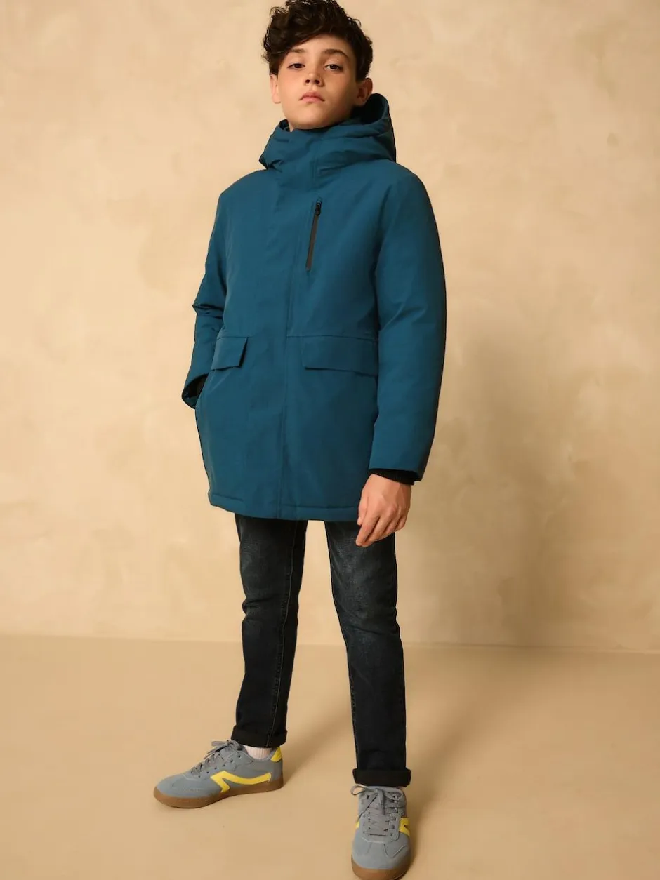 Next Waterproof Parka Coat (3-17yrs) Cobalt Blue Best
