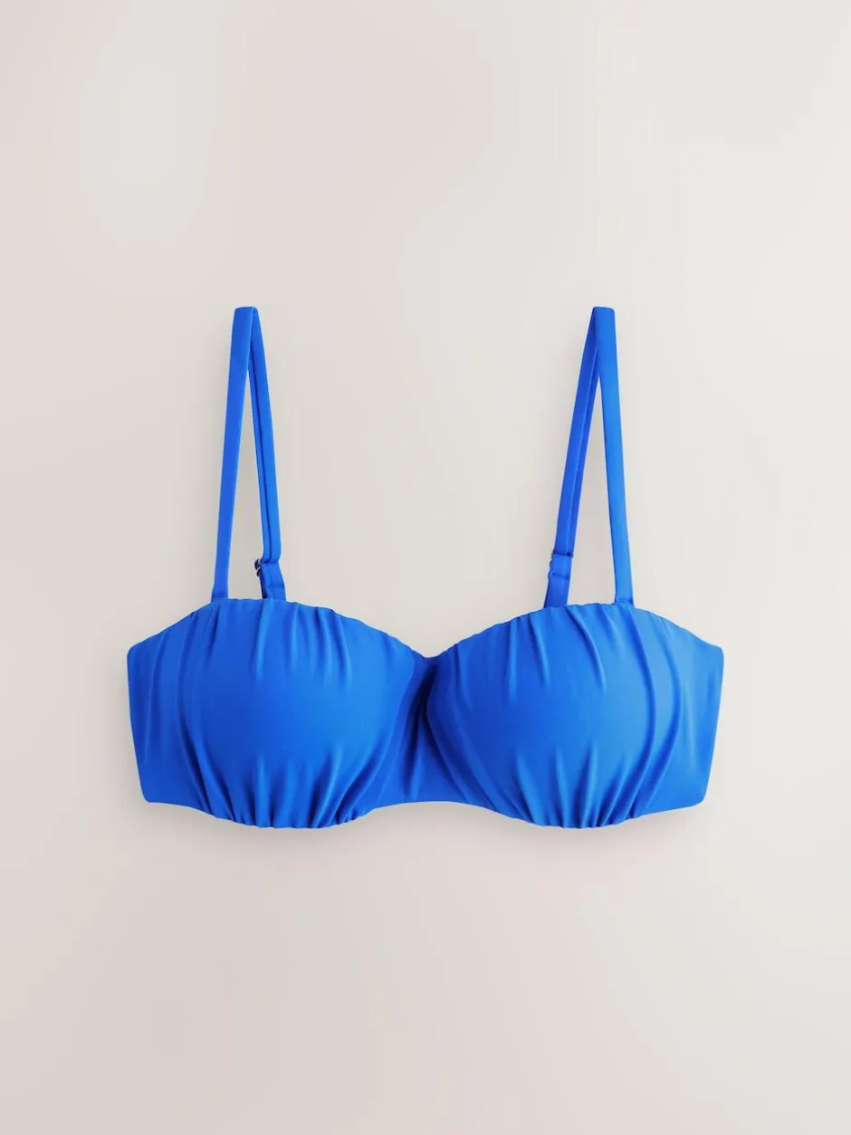 Next Cobalt Blue Wired Bandeau Bikini Top Discount
