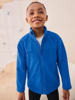 Next Zip-Up Fleece Jacket With Pockets (3-16yrs) Cobalt Blue Hot