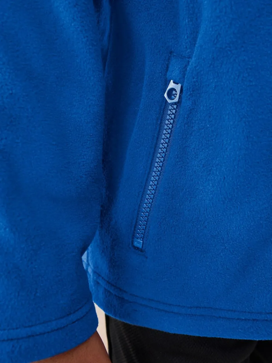 Next Zip-Up Fleece Jacket With Pockets (3-16yrs) Cobalt Blue Hot