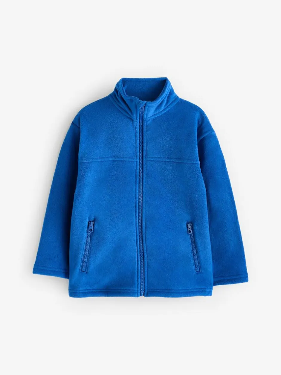 Next Zip-Up Fleece Jacket With Pockets (3-16yrs) Cobalt Blue Hot