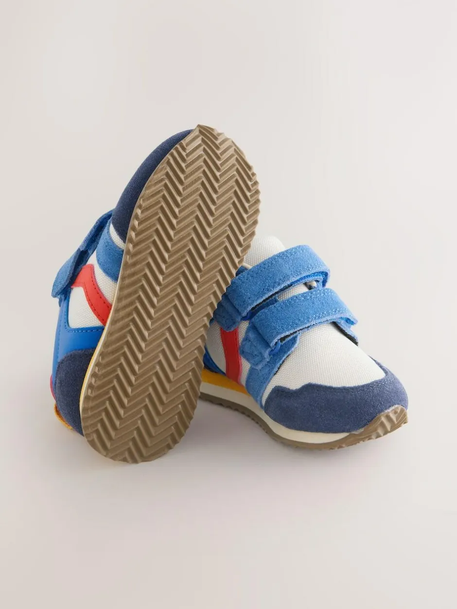 Next Standard Fit (F) Two Strap Touch Fastening Trainers Colourblock