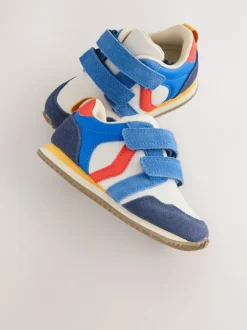 Next Standard Fit (F) Two Strap Touch Fastening Trainers Colourblock