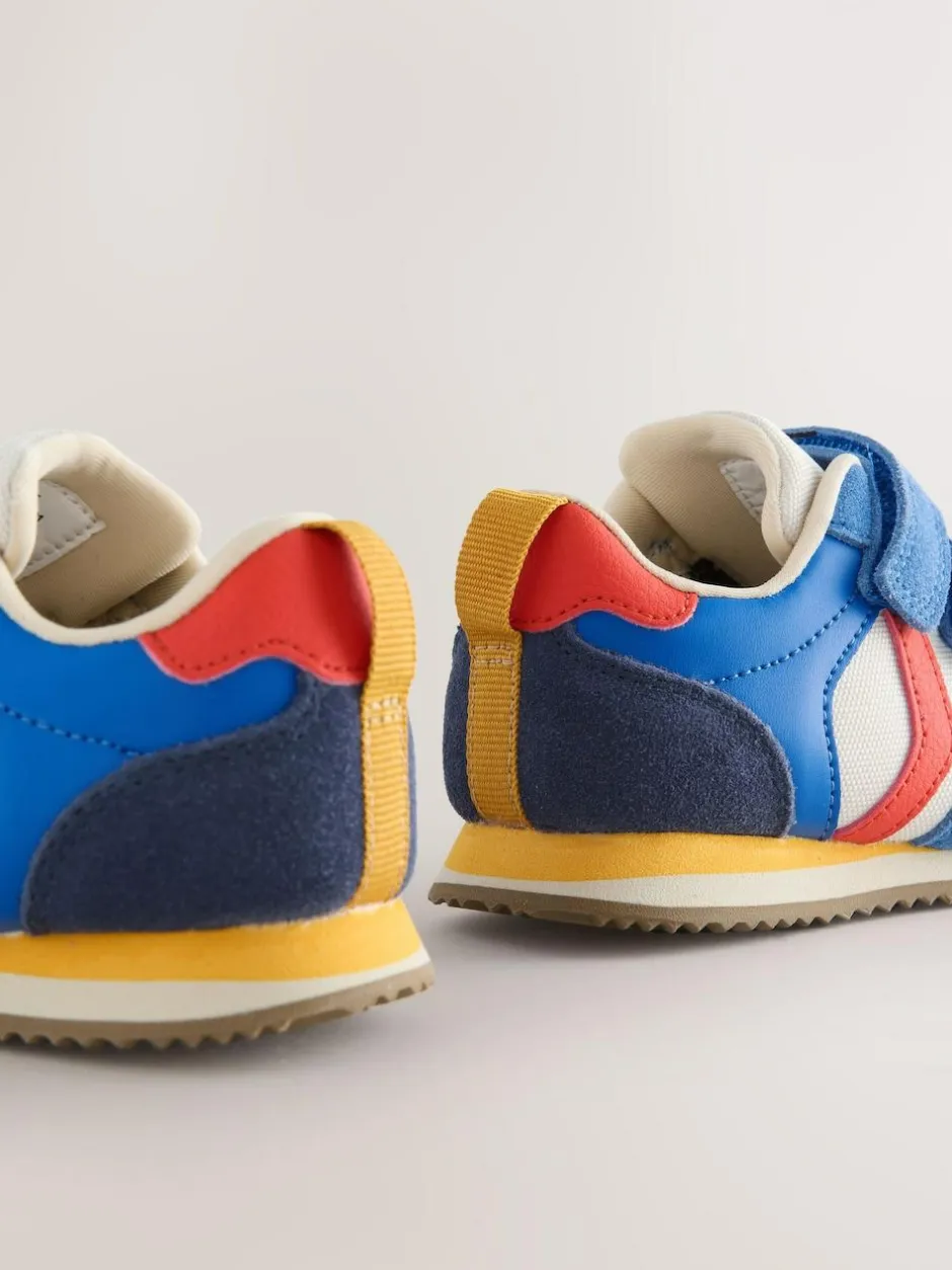 Next Standard Fit (F) Two Strap Touch Fastening Trainers Colourblock