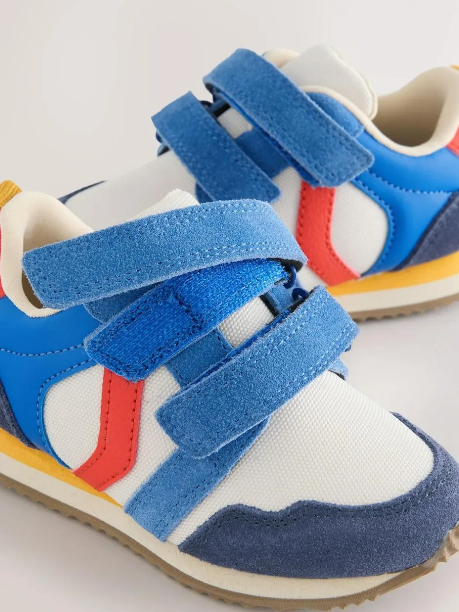 Next Standard Fit (F) Two Strap Touch Fastening Trainers Colourblock