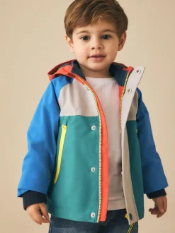 Next Waterproof Fleece Lined Anorak (3mths-7yrs) Colourbock Clearance
