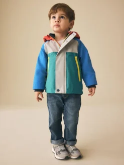 Next Waterproof Fleece Lined Anorak (3mths-7yrs) Colourbock Clearance