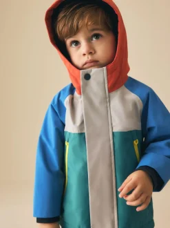 Next Waterproof Fleece Lined Anorak (3mths-7yrs) Colourbock Clearance