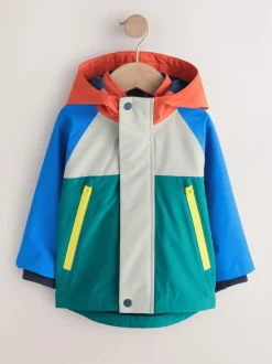 Next Waterproof Fleece Lined Anorak (3mths-7yrs) Colourbock Clearance