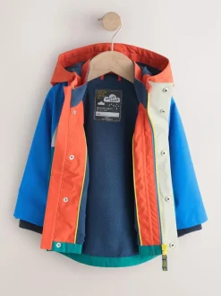Next Waterproof Fleece Lined Anorak (3mths-7yrs) Colourbock Clearance