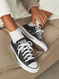 Converse Chuck Ox Trainers Black White Sale