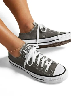 Converse Standard Fit Chuck Taylor All Star Ox Trainers Charcoal Hot