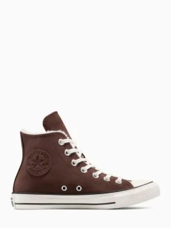 Converse Chuck Taylor All Star Winter Luxe High Trainers Natural Discount