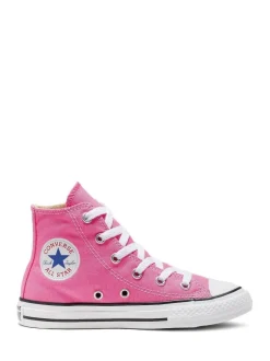 Converse Chuck Taylor High Top Junior Trainers Pink Outlet
