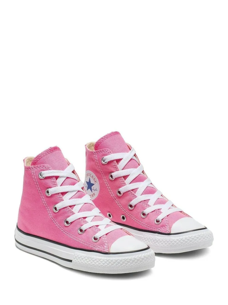 Converse Chuck Taylor High Top Junior Trainers Pink Outlet