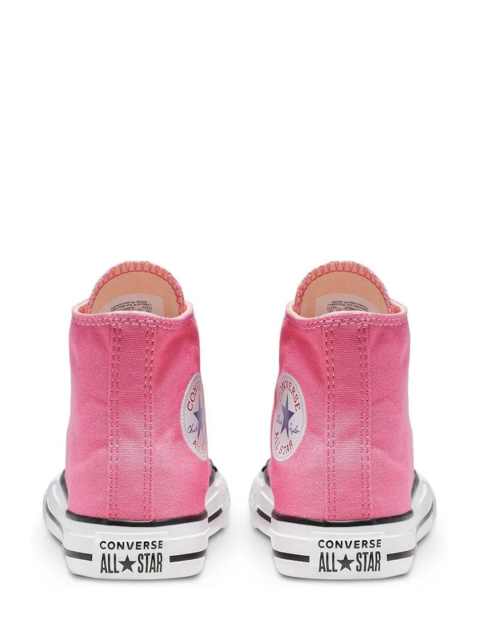 Converse Chuck Taylor High Top Junior Trainers Pink Outlet