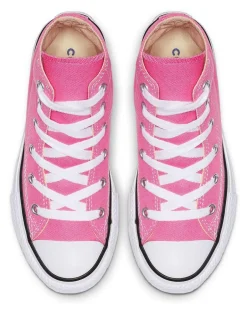 Converse Chuck Taylor High Top Junior Trainers Pink Outlet