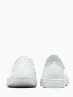 Converse White Chuck Taylor All Stars Leather Ox Trainers Discount