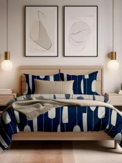 Copenhagen Home Navy Luka Duvet Cover Set Best