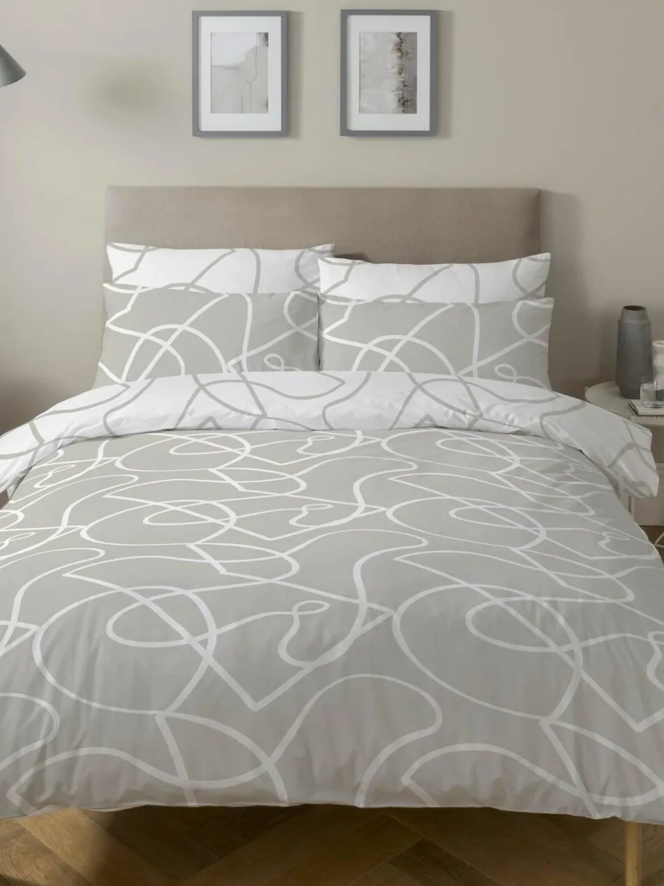 Copenhagen Home Pablo Duvet Cover & Pillowcase Set Stone Best